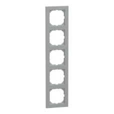 Schneider Electric MEG4050-3660 - Декоративна вертикална рамка - 5 модула M-Pure, алуминий