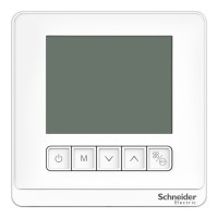 Thermostats Термостат, Spacelogic, пропорционален вентилаторен конвектор, в мрежа, LCD 5 бутона, 4P, 3 вентилатора, modbus, външен сензор, 240V, бял, Schneider Electric TC903-3A4DPMSA