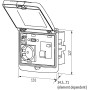 Modlink MSDD двойна рамка металик / closure 3 mm double bit incl. pluggable knob, Murrelektronik 4000-68523-0000001