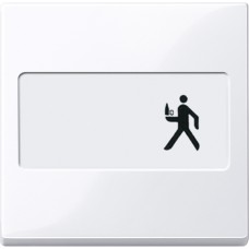 Капак за ключ, Merten System M, с поле за етикет, гланц, активно бяло, Schneider Electric 432325