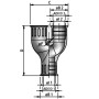 Разклонител RQY, черен AD 3x10.0мм, Flexa 15020033205