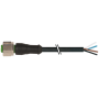 Конектор M12 Женски 0° with cable; PVC 4x0.34 bk UL/CSA 5m, Murrelektronik 7000-12221-6140500