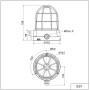 LED лампа постоянна светлина BM 12-50VDC червена, Werma 839.100.55