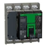 ComPacT NS (2021) Прекъсвач, ComPacT NS1000L, 150kA при 415VAC, 4P, фиксиран, ръчно управление, MicroLogic 2.0A контролен блок, 1000A, Schneider Electric C100L42AFM