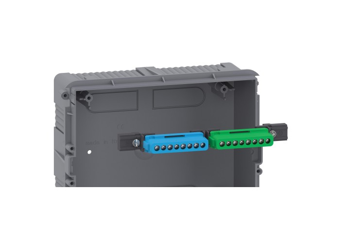 Easy9 EU enclosures Модулно табло, Easy9 EU, вграден монтаж, 2 реда 24 модула, 2 клеми земя/нула, опушена врата, Schneider Electric EZ9EUA212