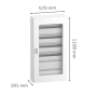 PrismaSeT S Модулно табло, открит монтаж 6х24модула 1TB, Schneider Electric LVSST624