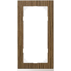 Двойна вертикална рамка, M-Pure, без централен мост, дъб, Schneider Electric MEG4025-3674