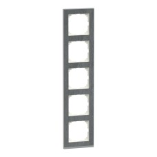 Schneider Electric MEG4050-3669 - Декоративна вертикална рамка - 5 модула M-Pure, камък