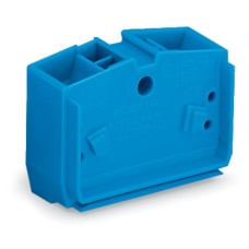 4-проводна централна клема, без бутони, 1-полюсен, 2.5 mm², син, Wago 264-354