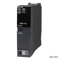 PLC iQ-R CPU module, 4096 I/O, 31,3 ns/com., 15k steps, Mitsubishi Electric R01CPU