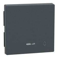Капак за ключ, Merten System M, с индикаторно прозорче и символ Звънец, антрацит, Schneider Electric 430814