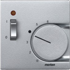 Преден панел, Merten System M, за стаен термостат, алуминий, Schneider Electric 536160