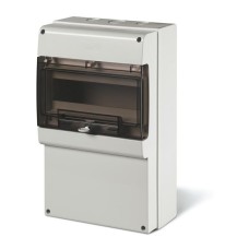 DOMINO Разпределително табло, 12 DIN без отвори за контакти IP66 256x400x140mm, Scame 672.3100