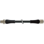 M12 Power male 0° / female 0° L-cod. / PUR 4x1.5 bk UL/CSA+drag ch. 10m, Murrelektronik 7000-P4141-P071000