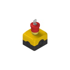Complete unit with enclosure, emergency pushbutton and contacts, Pizzato ES AC31024