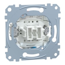 Бутон, break contact, 10 A, AC 250 V, безвинтов монтаж, Merten, Schneider Electric MEG3151-0000