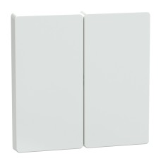 Капак за ключ 2 модула, лотус бял, System Design, Schneider Electric MEG3400-6035