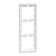 D-Life вертикална рамка, 3 модула, лотус бял, Schneider Electric MEG4030-6535