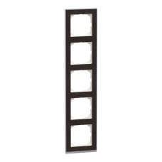 Schneider Electric MEG4050-3671 - Декоративна вертикална рамка - 5 модула M-Pure, венге