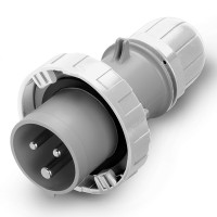 Щепсел 16A 2P+E 3h >50-250V DC винтови клеми, Scame 218.16334