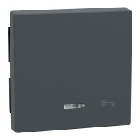 Капак за ключ, Merten System M, с индикаторно прозорче и символ Ключ , антрацит, Schneider Electric 430714