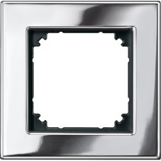 Единична метална рамка, хром, Schneider Electric 475139