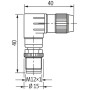 Конектор сигнален M12 male 90° A-cod. IDC / 4-pol., 0.25-0.5mm², 4-5,1mm, Murrеlektronik 7000-12561