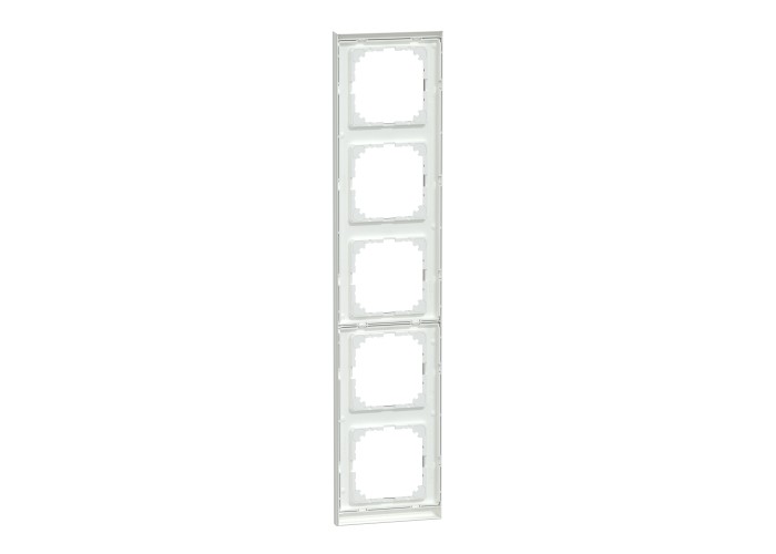 Schneider Electric MEG4050-3674 - Декоративна вертикална рамка - 5 модула M-Pure, дъб