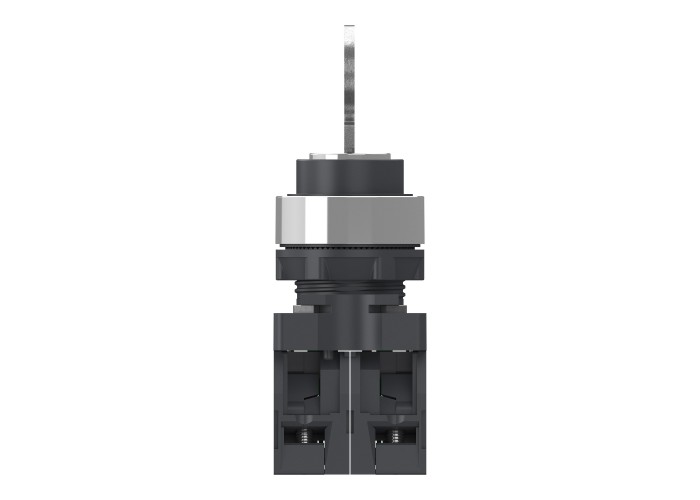 Цялостен превключвател с ключ, Easy Harmony XA2, ключ 455, 22 mm, 3 позиции, изтегляне от средата, 2NO, пружинно връщане, Schneider Electric XA2AG73