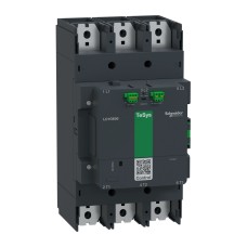 Високомощен контактор, TeSys Giga, 3 полюса (3NO), AC-3 <=440V 630A, разширена версия, 200…500V широколентова AC/DC намотка, Schneider Electric LC1G630LSEA TeSys G
