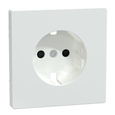 Преден панел за Контакт Шуко, лотус бял, System Design, Schneider Electric MEG2330-6035