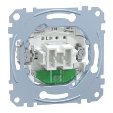 Девиаторен ключ с глим лампа 10А, вграден монтаж, безвинтови клеми, Schneider Electric MEG3136-0000