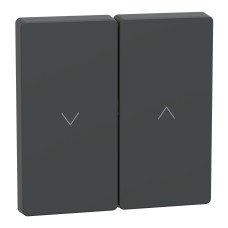 Капак за ключ за превключвател на ролетни щори и бутон, антрацит, System Design, Schneider Electric MEG3855-6034
