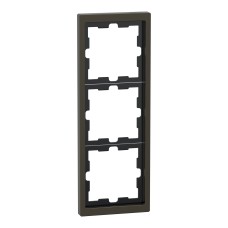 Schneider Electric MEG4030-6552 - D-Life вертикална рамка - метал, 3 модула, мока металик
