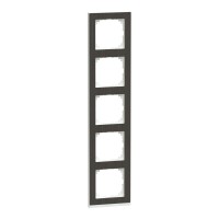 Schneider Electric MEG4050-3674 - Декоративна вертикална рамка - 5 модула M-Pure, дъб