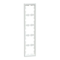 D-Life вертикална рамка, 5 модула, лотус бял, Schneider Electric MEG4050-6535