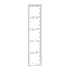 D-Life вертикална рамка, 5 модула, лотус бял, Schneider Electric MEG4050-6535