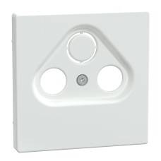 Преден панел с 2/3 излаза за антена, лотус бял, System Design, Schneider Electric MEG4123-6035