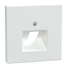 Преден панел за RJ45 розетка, 1-модул, лотус бял, System Design, Schneider Electric MEG4521-6035