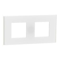 Двойна рамка, бял мат, New Unica Deco, Schneider Electric NU600479