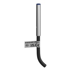 Миниатюрен индуктивен сензор, D4 plain, L31mm, неръждаема стомана, Sn0.8mm, кабел 2m, Telemecanique XS504R1PAL2