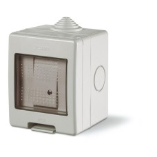 Кутия за ОМ IP55 68x82x66mm с 1x16A бутон, Scame 136.5121-333