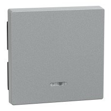 Капак за ключ, Merten System M, с индикаторно прозорче, алуминий, Schneider Electric 431060