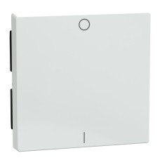 Капак за ключ, Merten System M, със символ 0/1, гланц, активно бяло, Schneider Electric 432225