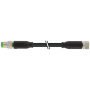 M8 male 0° / M8 female 0° A-cod. / PUR 4x0.25 bk UL/CSA+drag ch. 1m, Murrelektronik 7000-88011-6310100