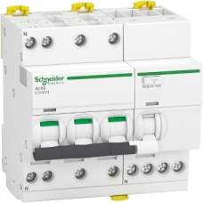Авт. прекъсвач с ДТЗ (RCBO), Acti9 iCV40N, 3P+N, 16A, C крива, 6000A, A тип, 30mA, Schneider Electric A9DC3716
