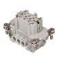 Вложка женска 16A, 6P, винтови клеми, размер 44x27, ILME CNEF 06 T