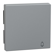 Капак за ключ със символ Звънец, Merten System M, алуминий, Schneider Electric MEG3305-0460