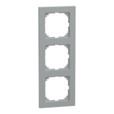 Тройна декоративна вертикална рамка M-PURE, алуминий, Schneider Electric MEG4030-3660