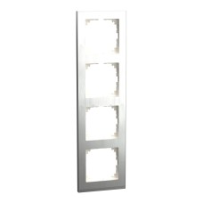 Schneider Electric MEG4040-3646 - Декоративна вертикална рамка - 4 модула, M-PURE DECOR, стомана